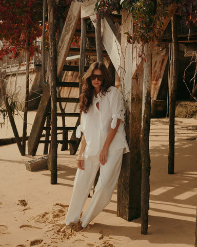 Summum Woman Super-wide Shirt - White