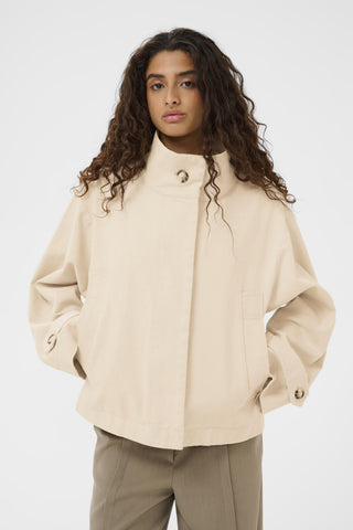 Soaked In Luxury SLJannine Cade Jacket - Parchment Melange