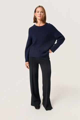Soaked In Luxury SLEliette Jumper - Navy