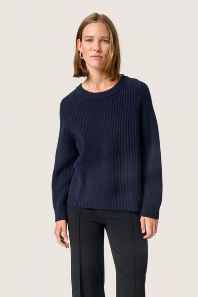 Soaked In Luxury SLEliette Jumper - Navy