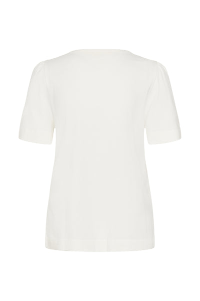Soaked In Luxury  SLJina Puff T-Shirt - White