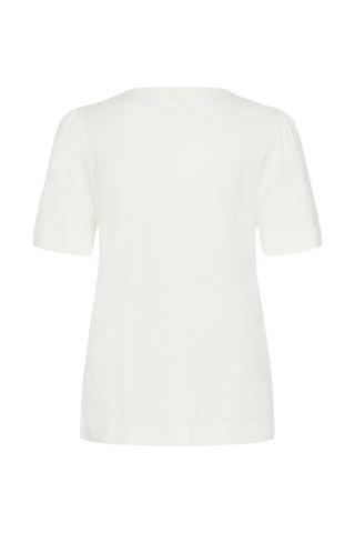 Soaked In Luxury  SLJina Puff T-Shirt - White