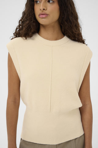 Soaked In Luxury SLNerea Knitted Vest - Turtledove