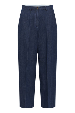 Soaked In Luxury SLChaman Malo Trousers - Dark Blue Denim