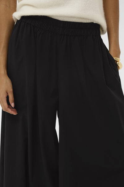Soaked In Luxury SLNoelle Wide Leg Trousers - Black