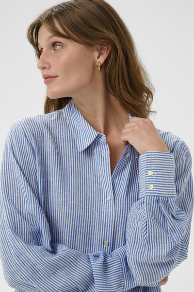 Soaked In Luxury SLAria Long Sleeve Stripe Shirt