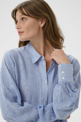 Soaked In Luxury SLAria Long Sleeve Stripe Shirt
