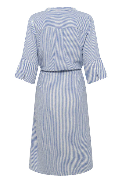 Soaked In Luxury SLAria Dress -  Regatta And White Stripe / Blue