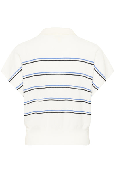 Soaked In Luxury SLElana Striped Polo - Stripe
