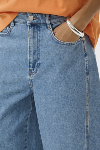 Soaked In Luxury SLAdabella Shorts - Light Blue Denim
