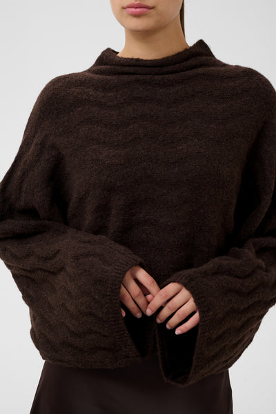 Soaked In Luxury SLIdalia Pullover - Ganache Brown