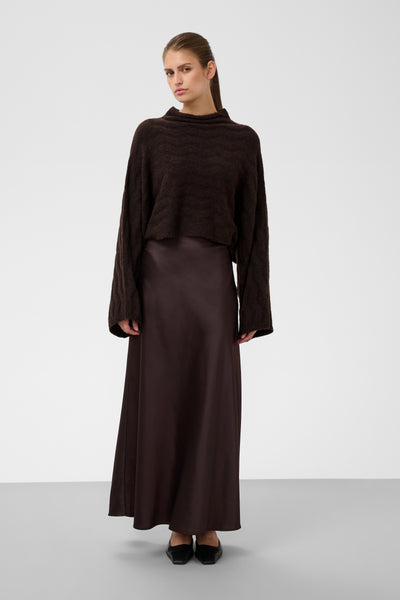 Soaked In Luxury SLIdalia Pullover - Ganache Brown