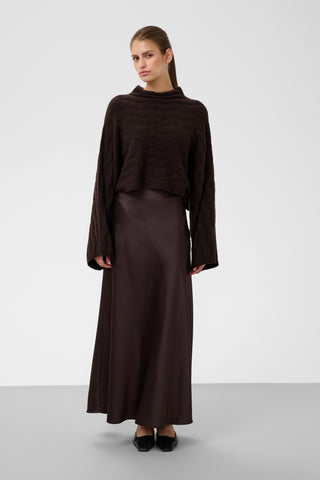 Soaked In Luxury SLIdalia Pullover - Ganache Brown