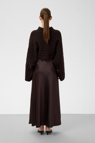 Soaked In Luxury SLIdalia Pullover - Ganache Brown