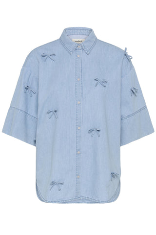 Soaked In Luxury SLAdelita Shirt - Light Blue Denim