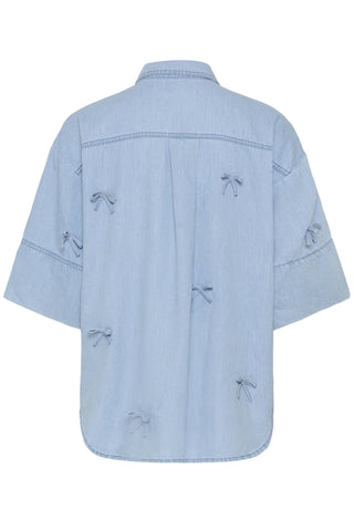 Soaked In Luxury SLAdelita Shirt - Light Blue Denim