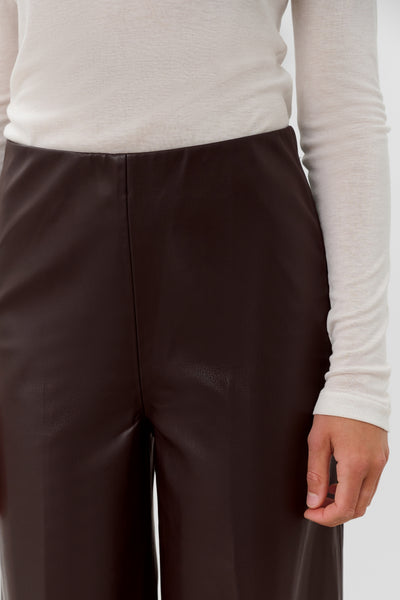 Soaked In Luxury SLKaylee Wide Leg Pants - Chocolate Torte