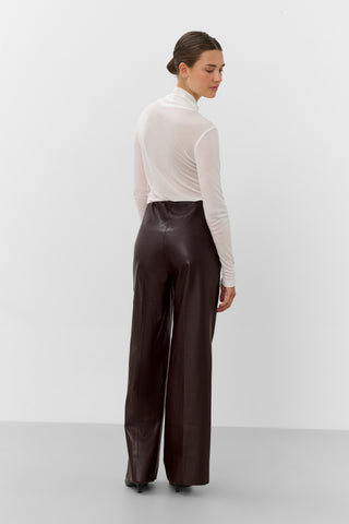 Soaked In Luxury SLKaylee Wide Leg Pants - Chocolate Torte