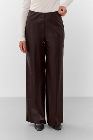 Soaked In Luxury SLKaylee Wide Leg Pants - Chocolate Torte