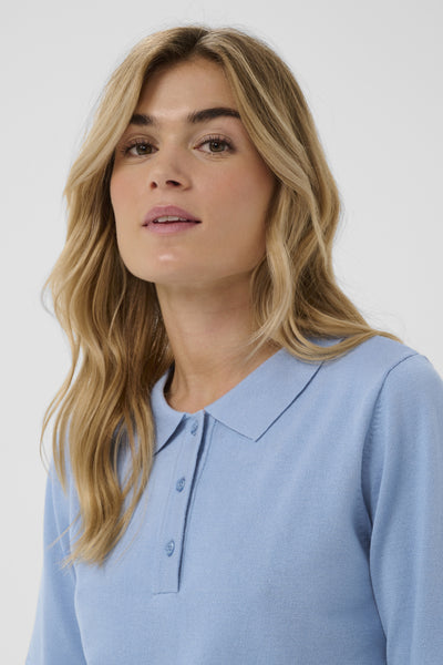 Saint Tropez MilaSZ Polo SS Knitted Pullover - Allure