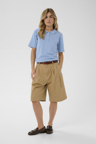 Saint Tropez MilaSZ Polo SS Knitted Pullover - Allure