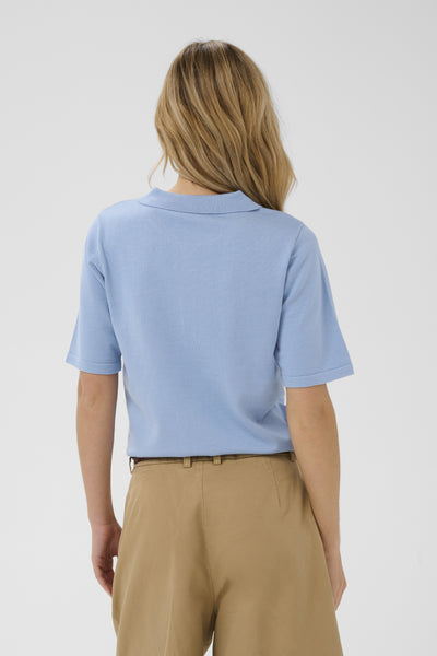 Saint Tropez MilaSZ Polo SS Knitted Pullover - Allure