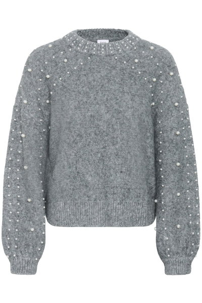 Saint Tropez Madeleine SZ Pullover - Grey Melange