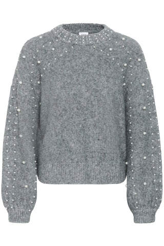 Saint Tropez Madeleine SZ Pullover - Grey Melange
