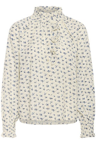Saint Tropez OmeliaSZ Shirt - Turtledove Mini Floral White