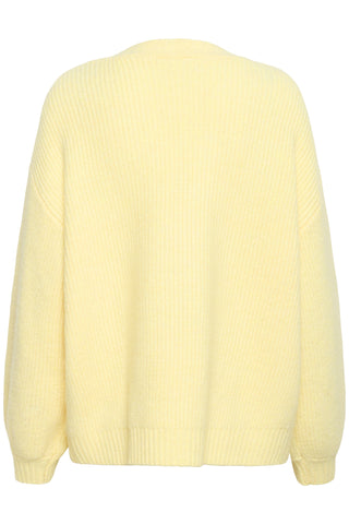 Saint Tropez OttolineSZ Knitted Cardigan - Lemon Drop Melange