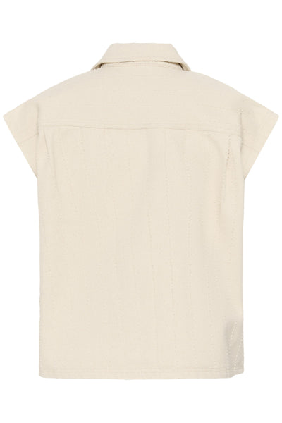Saint Tropez RyderSZ Denim Vest - Ecru