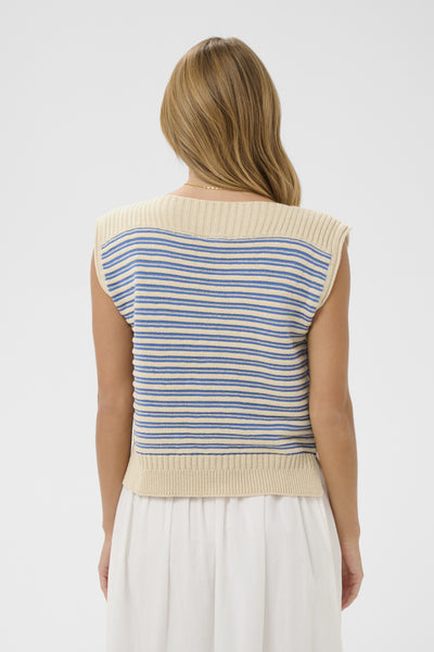 Saint Tropez RileySZ Knitted Tank - Vallarta Turtledove Stripe