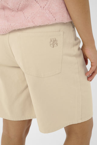 Saint Tropez PollaSZ Denim Shorts - Creme