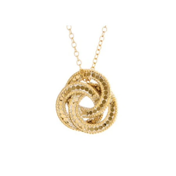 Anna Beck Woven Disc Necklace - Gold