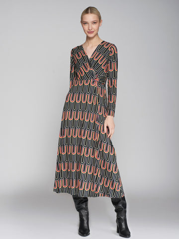 VILAGALLO Geometric Print Long Sleeve