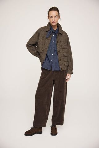 Jc Sophie Plum Tie Shirt - Dark Denim Blue