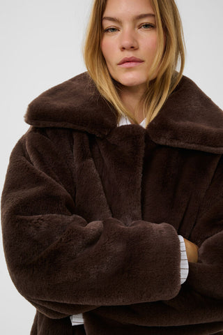Soaked In Luxury SLEstacia Coat - Chocolate