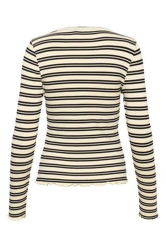 Saint Tropez OlaliaSZ Blouse - Ice Black Stripe