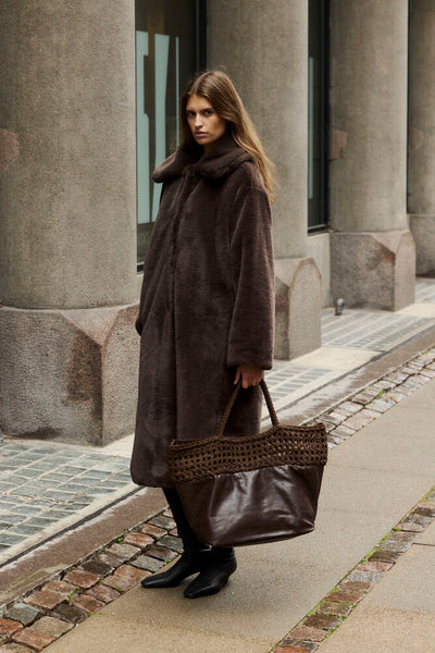 Soaked In Luxury SLEstacia Coat - Chocolate