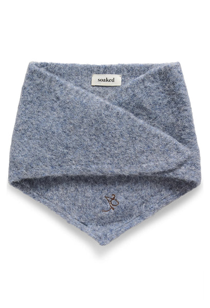 Soaked In Luxury SLPleoni Triangle Scarf - Blue Melange