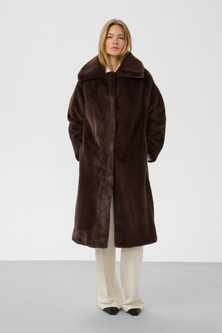 Soaked In Luxury SLEstacia Coat - Chocolate