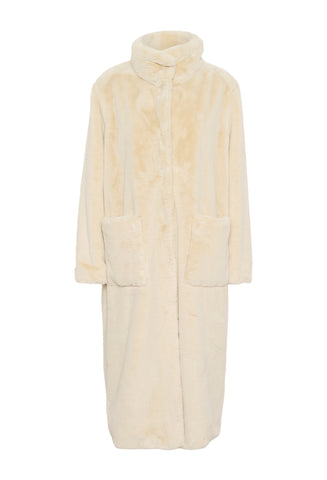 Saint Tropez LoesSZ Faux Fur Coat - Plaza Taupe