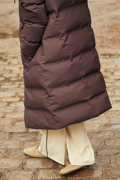 Saint Tropez SabrielSZ Puffer Coat - Dark Oak / Brown