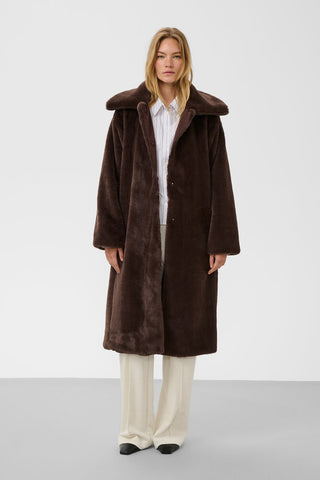 Soaked In Luxury SLEstacia Coat - Chocolate