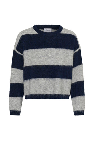 Saint Tropez TayzieSZ Pullover - Navy Melange