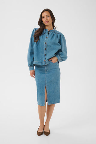 Saint Tropez TeraSZ Denim Jacket - Medium Blue