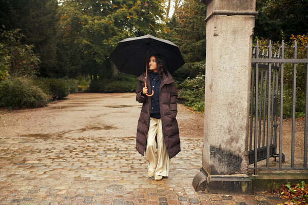 Saint Tropez SabrielSZ Puffer Coat - Dark Oak / Brown