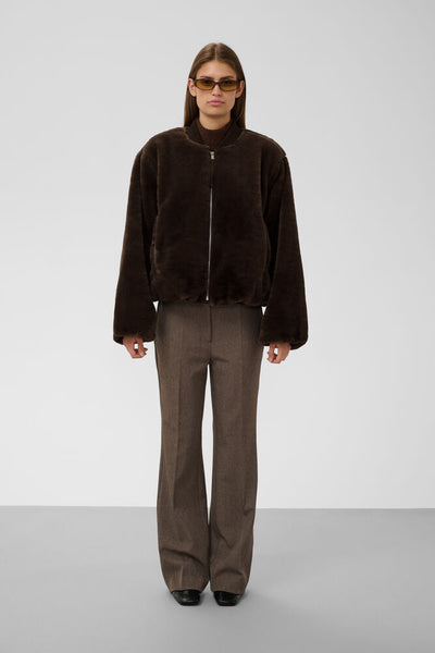 Soaked In Luxury SLEstacia Jacket - Chocolate