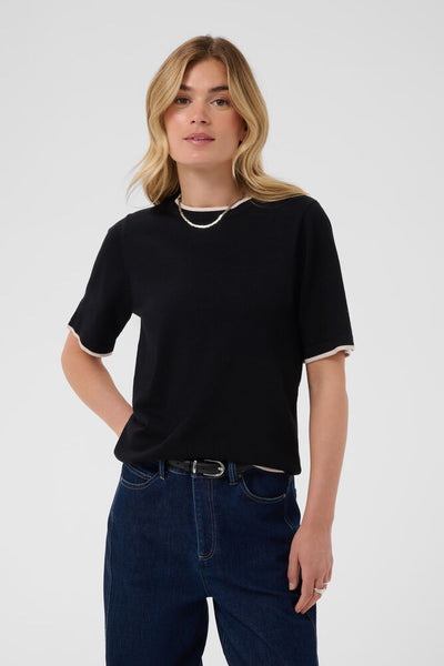 Saint Tropez MilaSZ Pullover -  Nightsky Ice Contrast / Blue