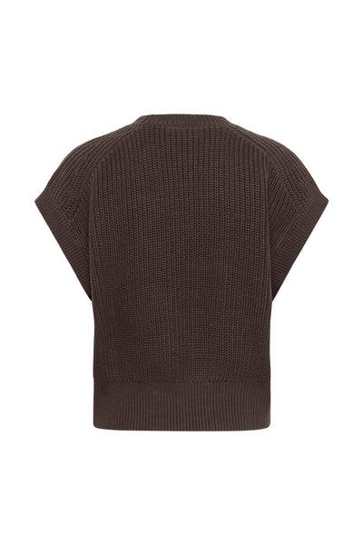 Saint Tropez TruneSZ Knitted Sweater - Chocolate Brown